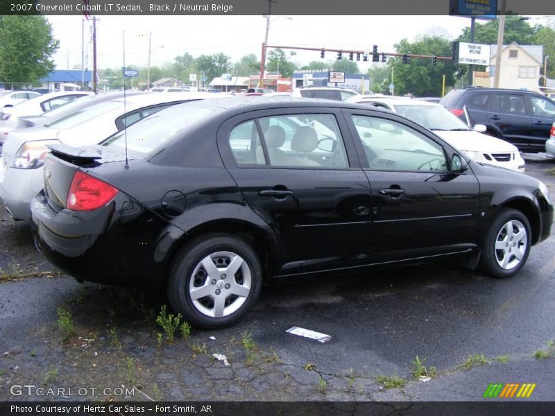 Black / Neutral Beige 2007 Chevrolet Cobalt LT Sedan