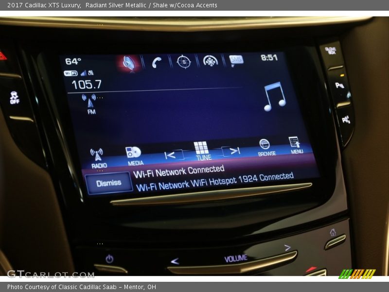 Radiant Silver Metallic / Shale w/Cocoa Accents 2017 Cadillac XTS Luxury