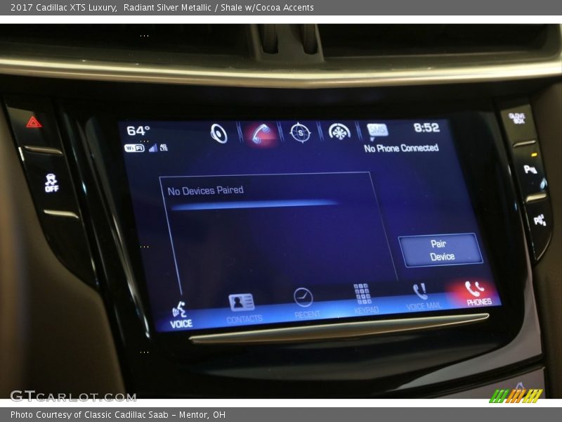 Radiant Silver Metallic / Shale w/Cocoa Accents 2017 Cadillac XTS Luxury