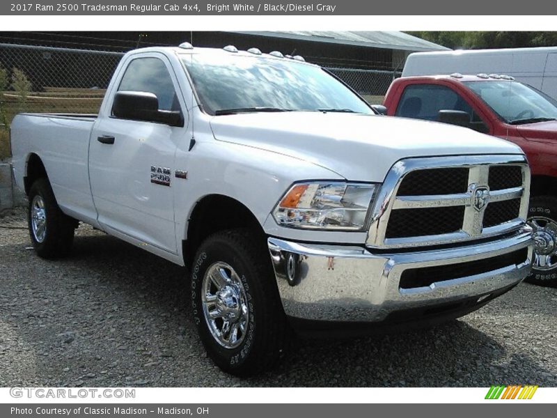 Bright White / Black/Diesel Gray 2017 Ram 2500 Tradesman Regular Cab 4x4