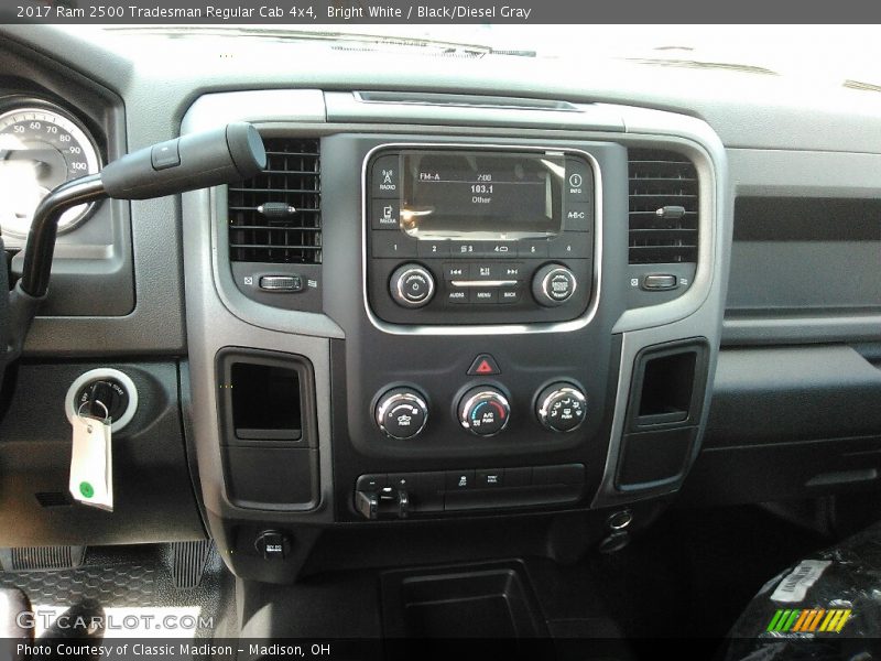Bright White / Black/Diesel Gray 2017 Ram 2500 Tradesman Regular Cab 4x4