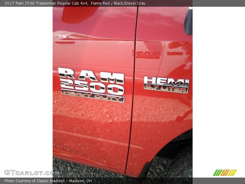 Flame Red / Black/Diesel Gray 2017 Ram 2500 Tradesman Regular Cab 4x4