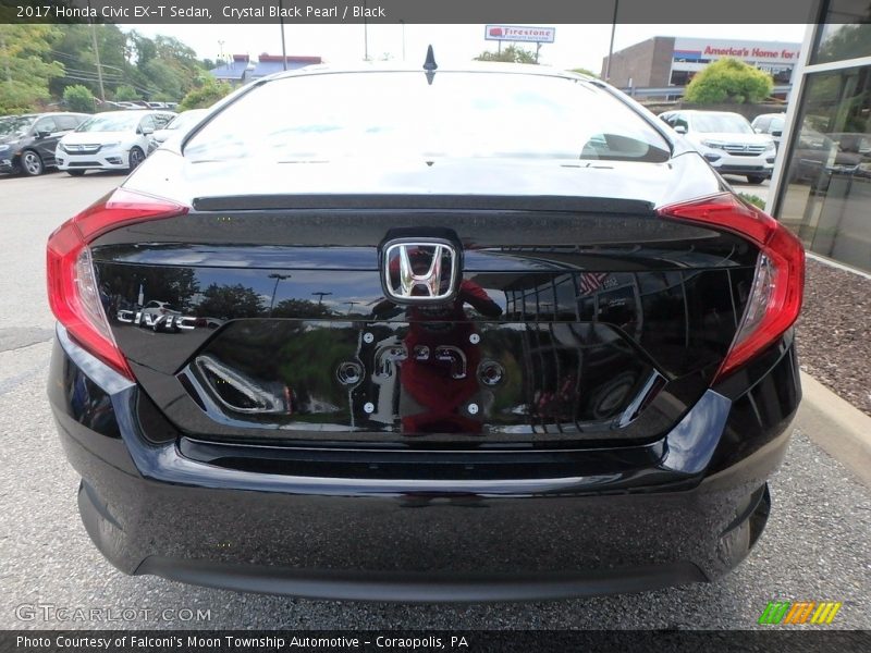 Crystal Black Pearl / Black 2017 Honda Civic EX-T Sedan