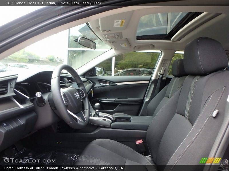 Front Seat of 2017 Civic EX-T Sedan