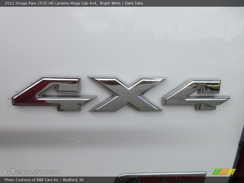 Bright White / Dark Slate 2012 Dodge Ram 2500 HD Laramie Mega Cab 4x4