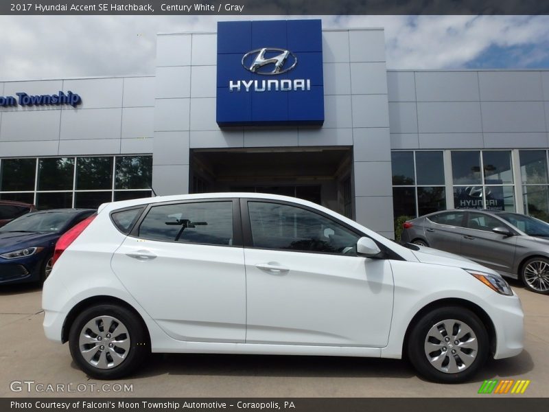 Century White / Gray 2017 Hyundai Accent SE Hatchback