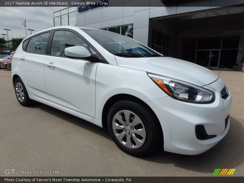 Century White / Gray 2017 Hyundai Accent SE Hatchback