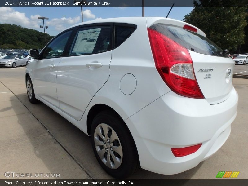Century White / Gray 2017 Hyundai Accent SE Hatchback