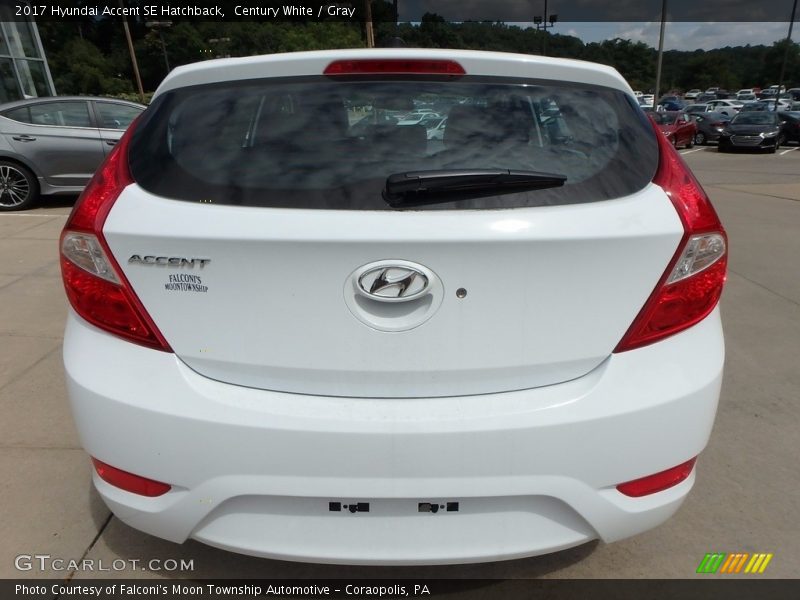 Century White / Gray 2017 Hyundai Accent SE Hatchback