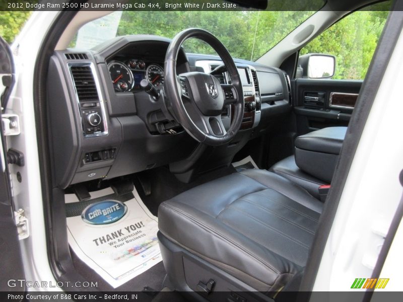Bright White / Dark Slate 2012 Dodge Ram 2500 HD Laramie Mega Cab 4x4
