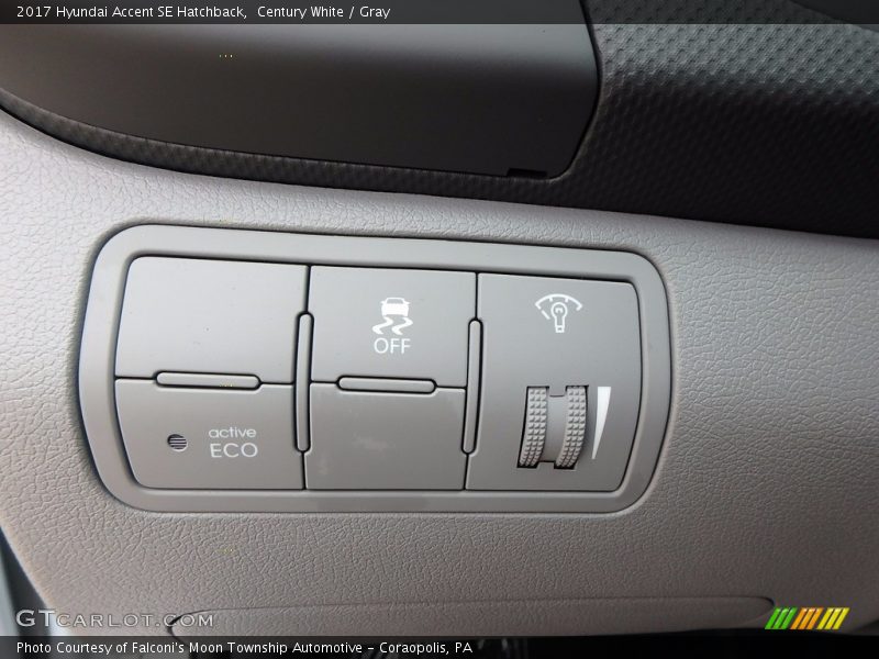 Century White / Gray 2017 Hyundai Accent SE Hatchback