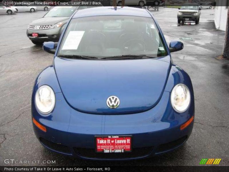 Laser Blue / Black 2008 Volkswagen New Beetle S Coupe