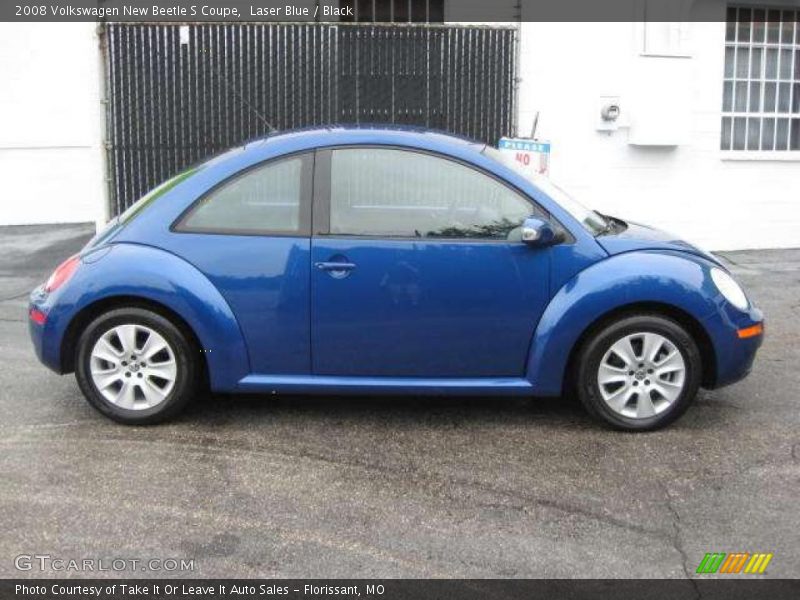 Laser Blue / Black 2008 Volkswagen New Beetle S Coupe