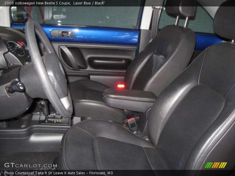 Laser Blue / Black 2008 Volkswagen New Beetle S Coupe