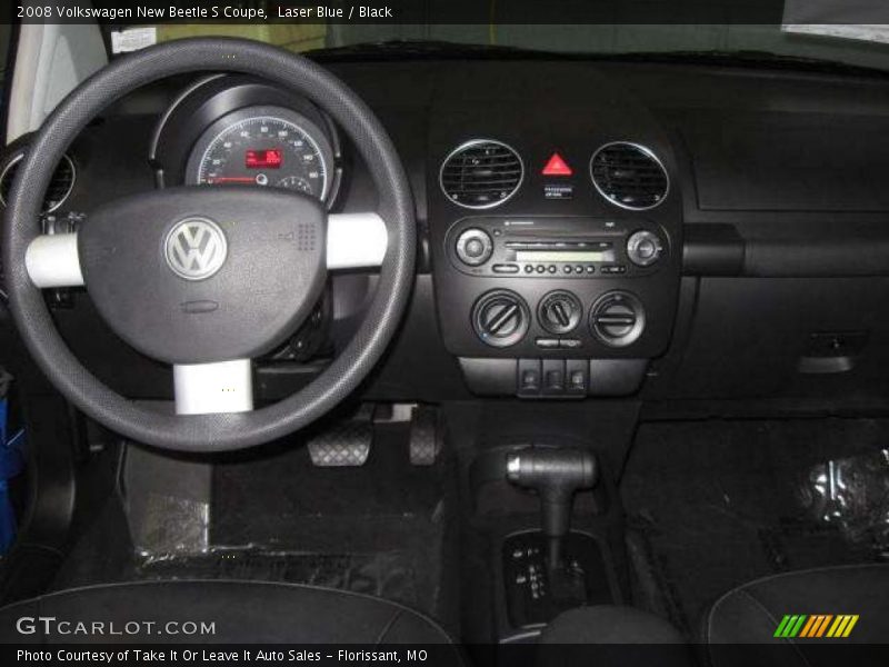 Laser Blue / Black 2008 Volkswagen New Beetle S Coupe