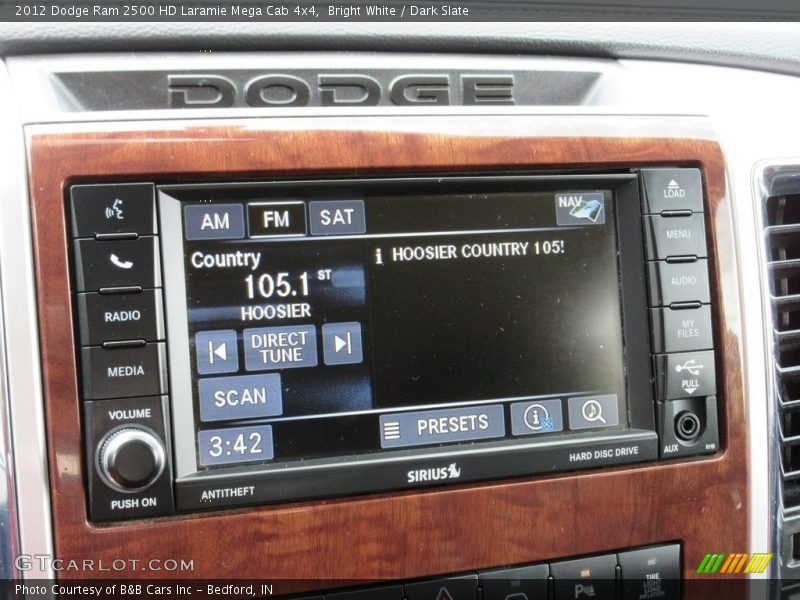 Bright White / Dark Slate 2012 Dodge Ram 2500 HD Laramie Mega Cab 4x4