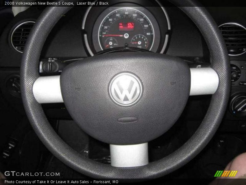 Laser Blue / Black 2008 Volkswagen New Beetle S Coupe