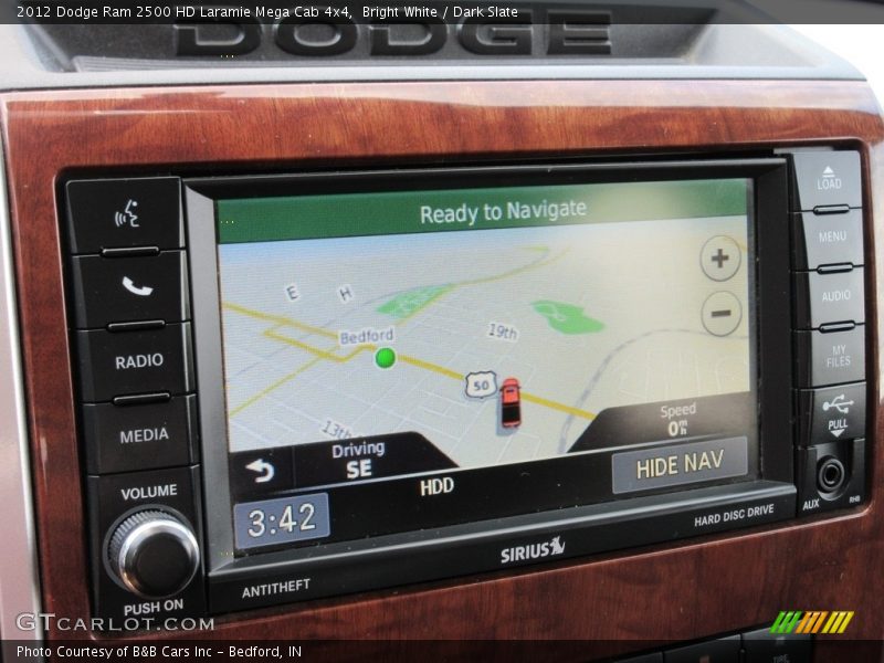 Bright White / Dark Slate 2012 Dodge Ram 2500 HD Laramie Mega Cab 4x4