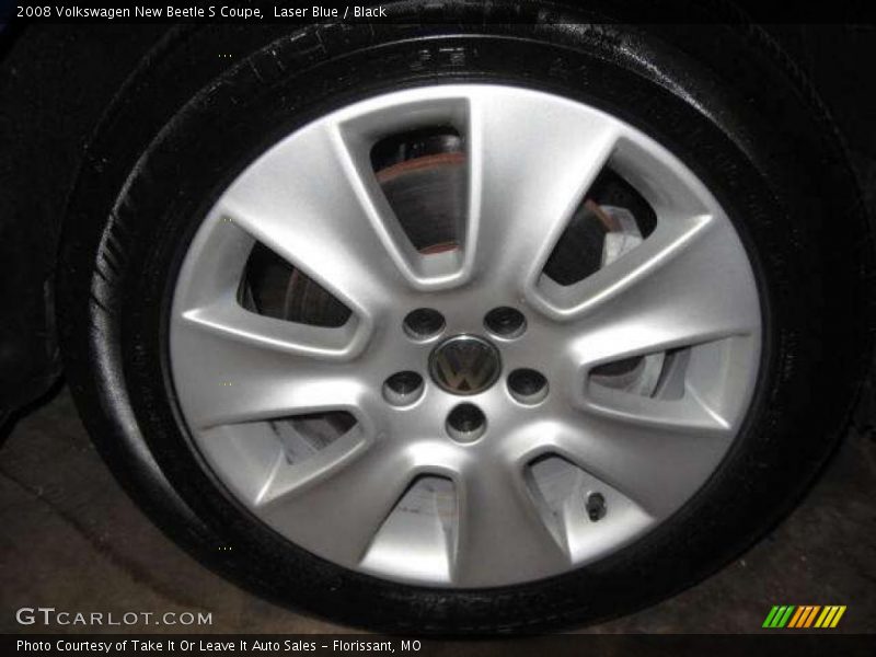 Laser Blue / Black 2008 Volkswagen New Beetle S Coupe