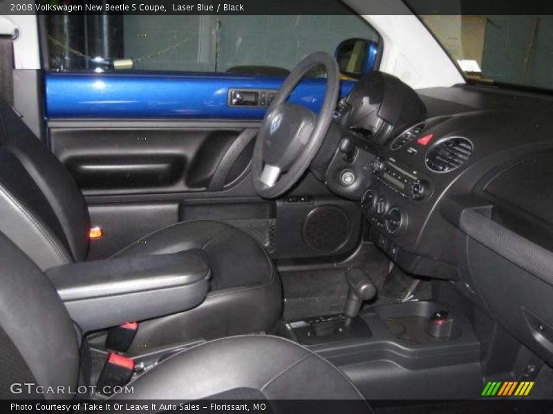 Laser Blue / Black 2008 Volkswagen New Beetle S Coupe