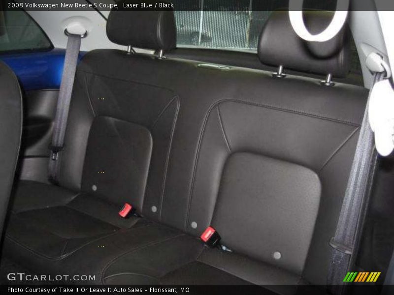 Laser Blue / Black 2008 Volkswagen New Beetle S Coupe