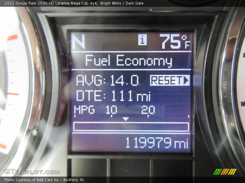 Bright White / Dark Slate 2012 Dodge Ram 2500 HD Laramie Mega Cab 4x4