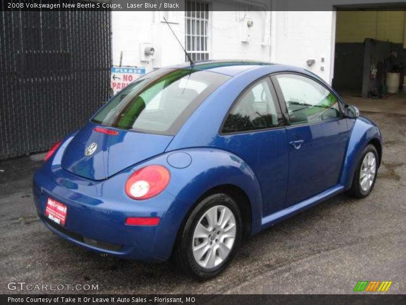 Laser Blue / Black 2008 Volkswagen New Beetle S Coupe