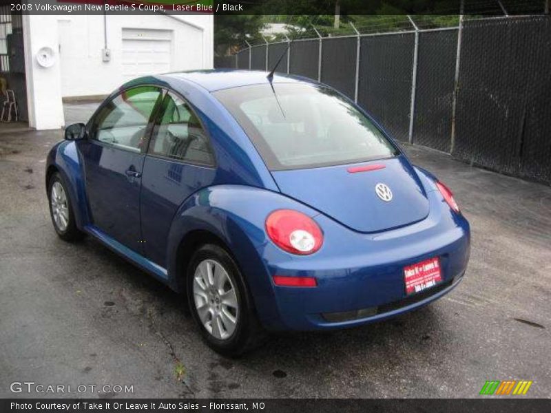 Laser Blue / Black 2008 Volkswagen New Beetle S Coupe