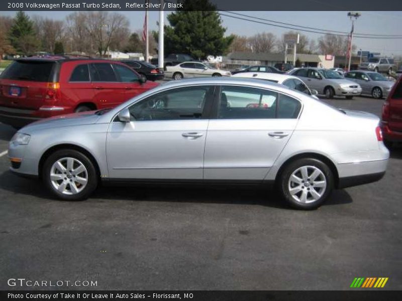 Reflex Silver / Black 2008 Volkswagen Passat Turbo Sedan