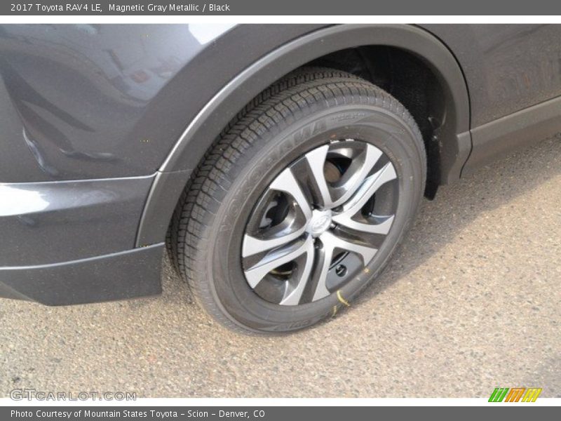 Magnetic Gray Metallic / Black 2017 Toyota RAV4 LE