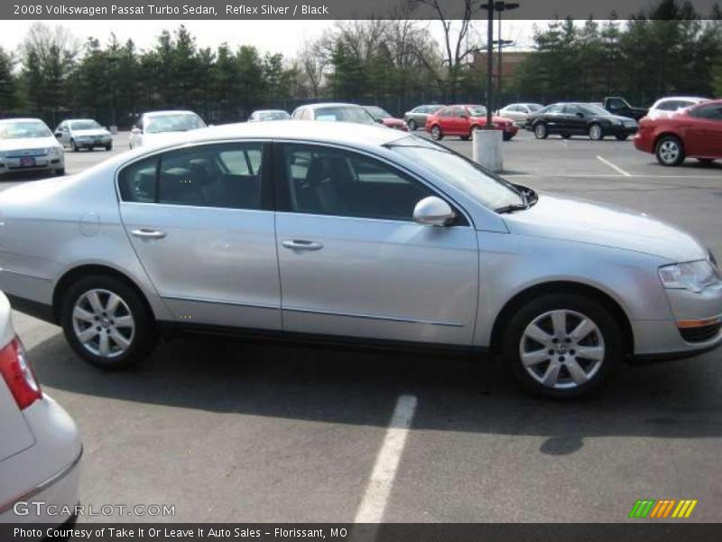 Reflex Silver / Black 2008 Volkswagen Passat Turbo Sedan
