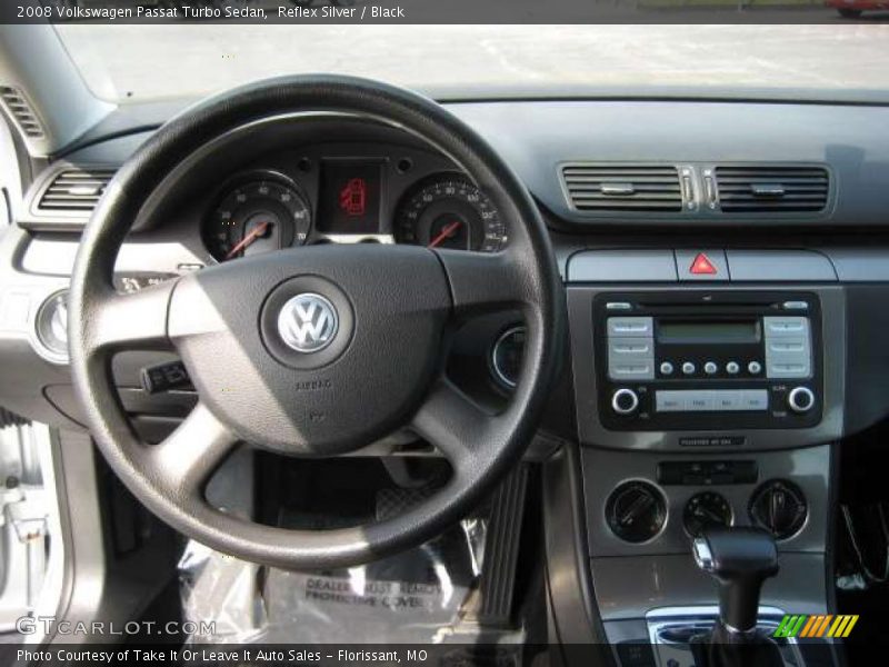 Reflex Silver / Black 2008 Volkswagen Passat Turbo Sedan