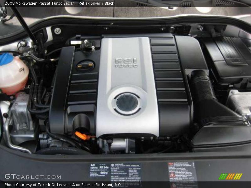 Reflex Silver / Black 2008 Volkswagen Passat Turbo Sedan