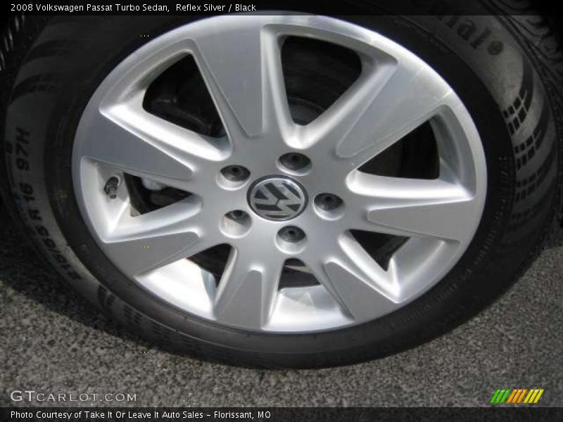Reflex Silver / Black 2008 Volkswagen Passat Turbo Sedan