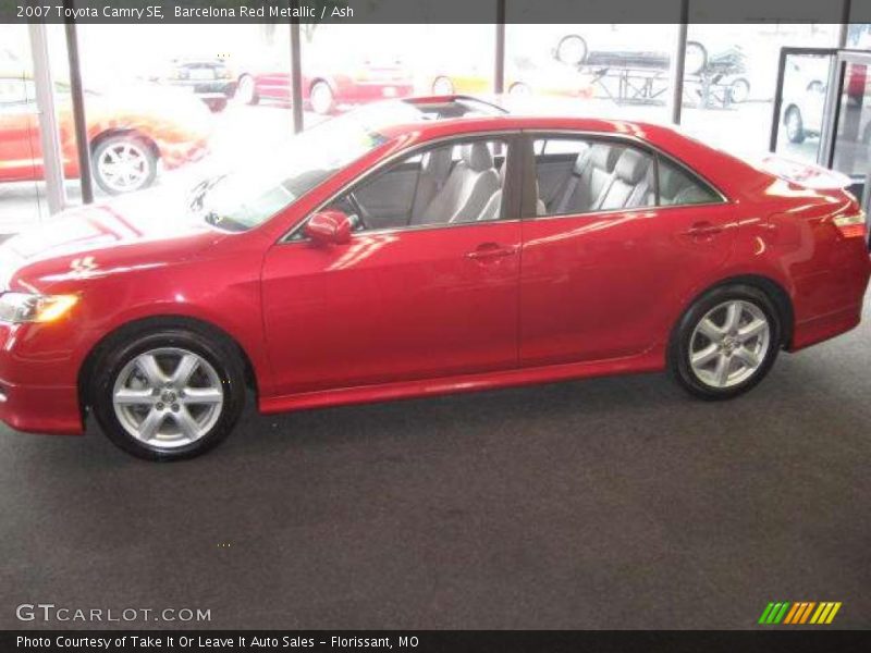 Barcelona Red Metallic / Ash 2007 Toyota Camry SE