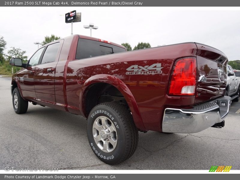 Delmonico Red Pearl / Black/Diesel Gray 2017 Ram 2500 SLT Mega Cab 4x4