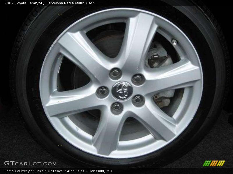 Barcelona Red Metallic / Ash 2007 Toyota Camry SE