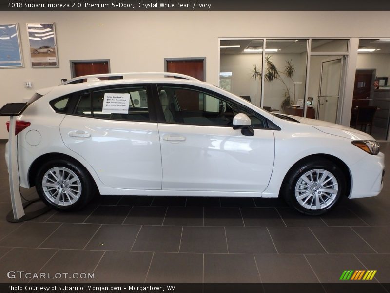 Crystal White Pearl / Ivory 2018 Subaru Impreza 2.0i Premium 5-Door