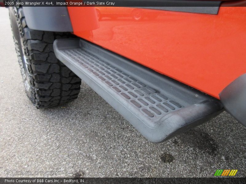 Impact Orange / Dark Slate Gray 2005 Jeep Wrangler X 4x4