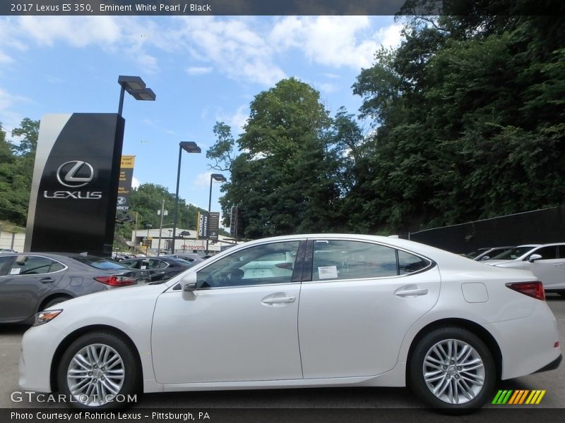 Eminent White Pearl / Black 2017 Lexus ES 350