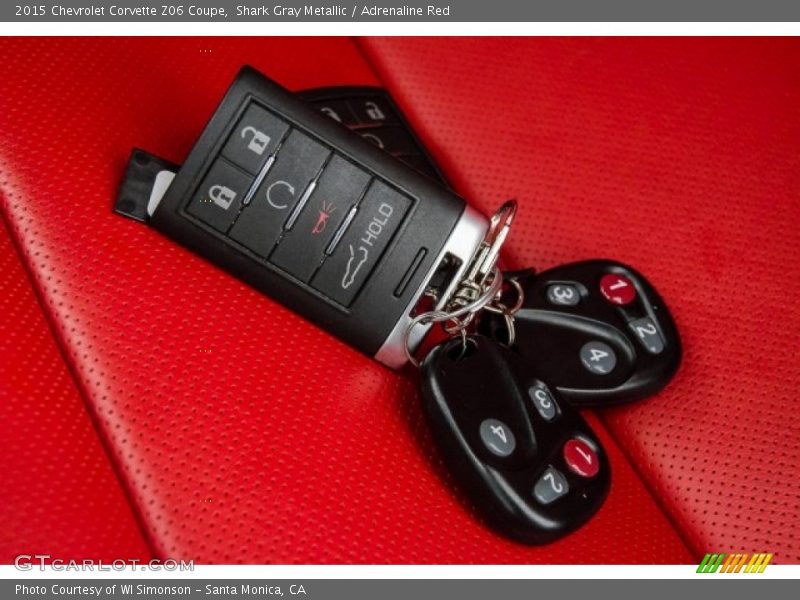 Keys of 2015 Corvette Z06 Coupe