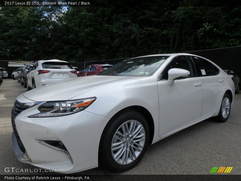 Eminent White Pearl / Black 2017 Lexus ES 350
