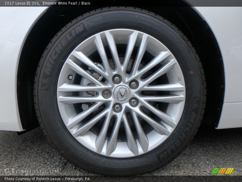 Eminent White Pearl / Black 2017 Lexus ES 350