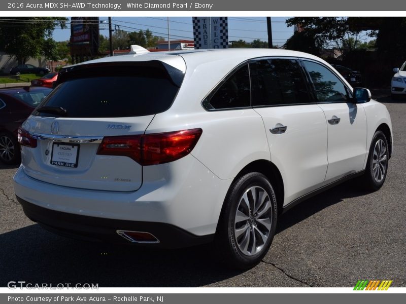 White Diamond Pearl / Ebony 2016 Acura MDX SH-AWD Technology