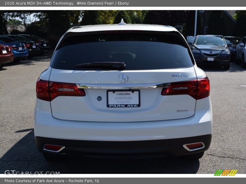 White Diamond Pearl / Ebony 2016 Acura MDX SH-AWD Technology