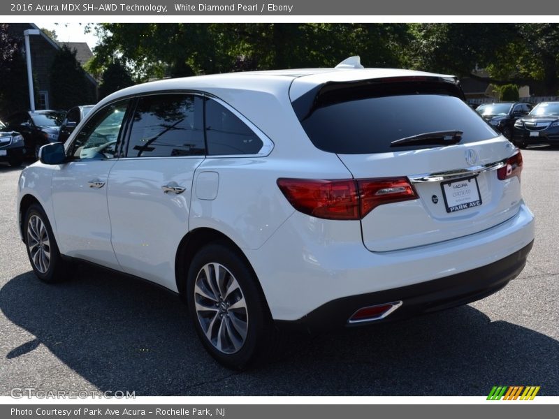 White Diamond Pearl / Ebony 2016 Acura MDX SH-AWD Technology