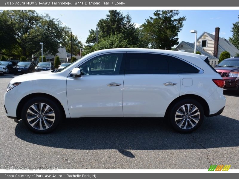 White Diamond Pearl / Ebony 2016 Acura MDX SH-AWD Technology