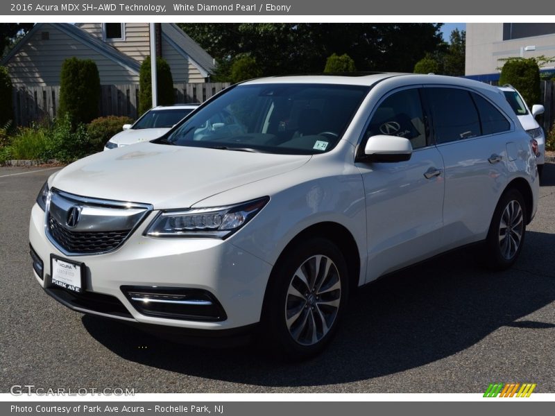 White Diamond Pearl / Ebony 2016 Acura MDX SH-AWD Technology