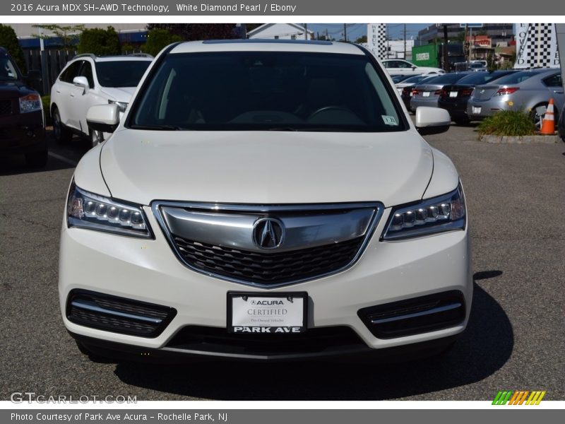 White Diamond Pearl / Ebony 2016 Acura MDX SH-AWD Technology