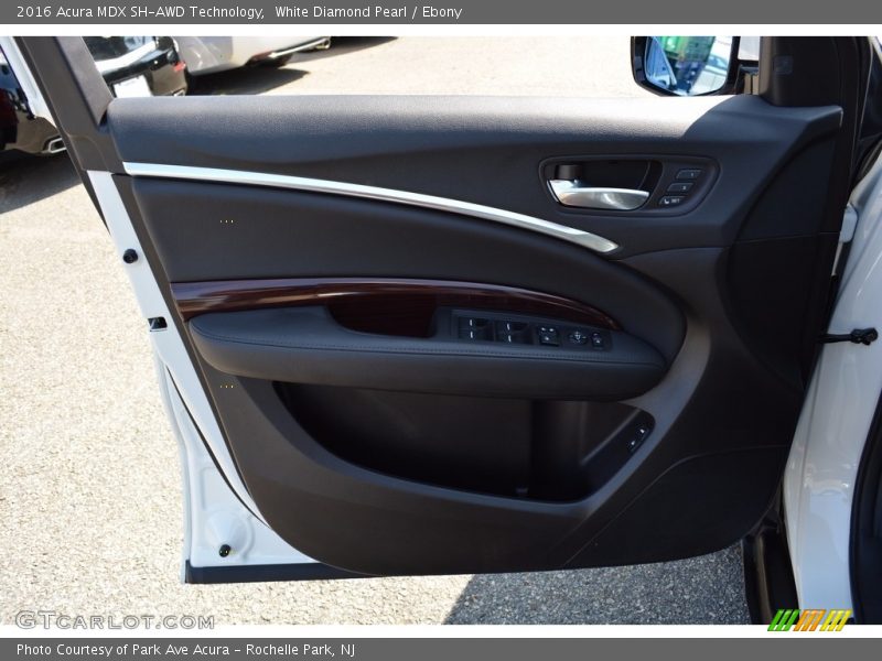 White Diamond Pearl / Ebony 2016 Acura MDX SH-AWD Technology